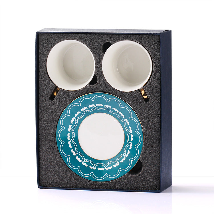 LEKOCH Tea Cups and Saucers Sets with Gift Box, Fine Dining Porcelain –  lekochshop