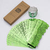 Lekoch 50pcs Disposable Rose Flower Paper Napkin Rings (Green)