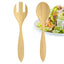 LEKOCH® Eco Friendly Bamboo Salad Servers Forks Spoons Set