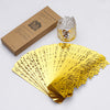 Lekoch 50pcs Disposable Rose Flower Paper Napkin Rings (Gold)