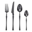 LEKOCH® 8 Pieces Dragon Serie Matte Black Black Silverware Set 18/10 Stainless Steel Black Cutlery Set For 2 Person
