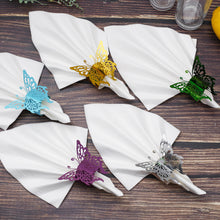 Lekoch 50 pcs Disposable Decorative 3D Butterfly Napkin Ring