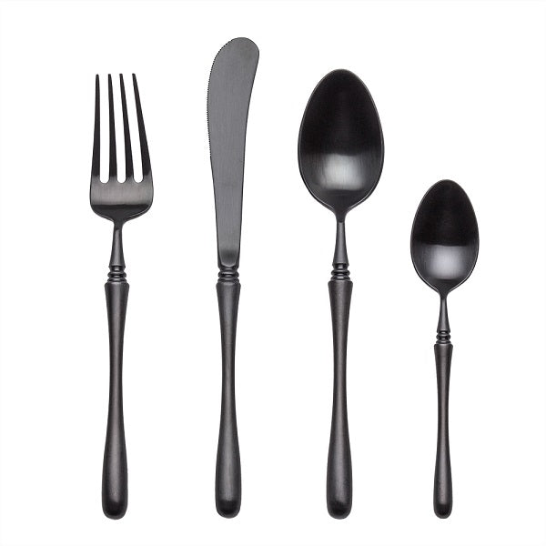 LEKOCH® 4 Pieces Luxurious Series Black Cutlery Set - lekochshop