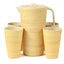 LEKOCH® Eco Friendly Bamboo Fiber Drinkware Set