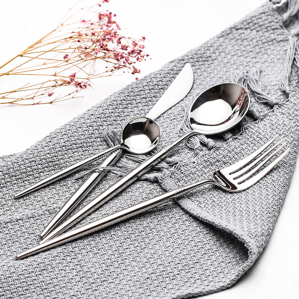 LEKOCH® 4 Pieces Silver Series  Cutlery-LF4019 - lekochshop