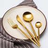 LEKOCH® 4 Pieces Classical Series Gold Cutlery - lekochshop