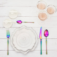 LEKOCH® 4 Pieces Azure Dragon Matte Rainbow Cutlery Set - lekochshop