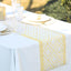 LEKOCH Disposable Gold Airlaid Paper Table Runners Roll Placemats Line Feel for Dining Table Cover