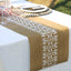 LEKOCH Disposable Brown Airlaid Paper Table Runners Roll Placemats Line Feel for Dining Table Cover