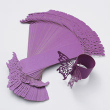 Lekoch 50 pcs Disposable Decorative 3D Butterfly Napkin Ring