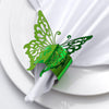 Lekoch 50 pcs Rond de Serviette Décoratif Papillon 3D Jetable