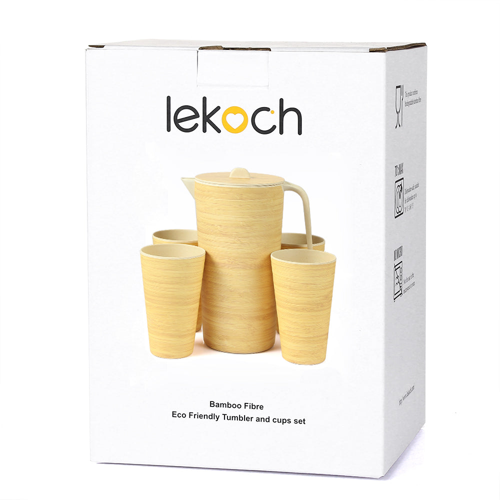 LEKOCH® Eco Friendly Bamboo Fiber Drinkware Set - lekochshop