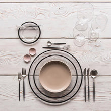 LEKOCH® 4 Pieces Classical Series Silver&Black Cutlery - lekochshop