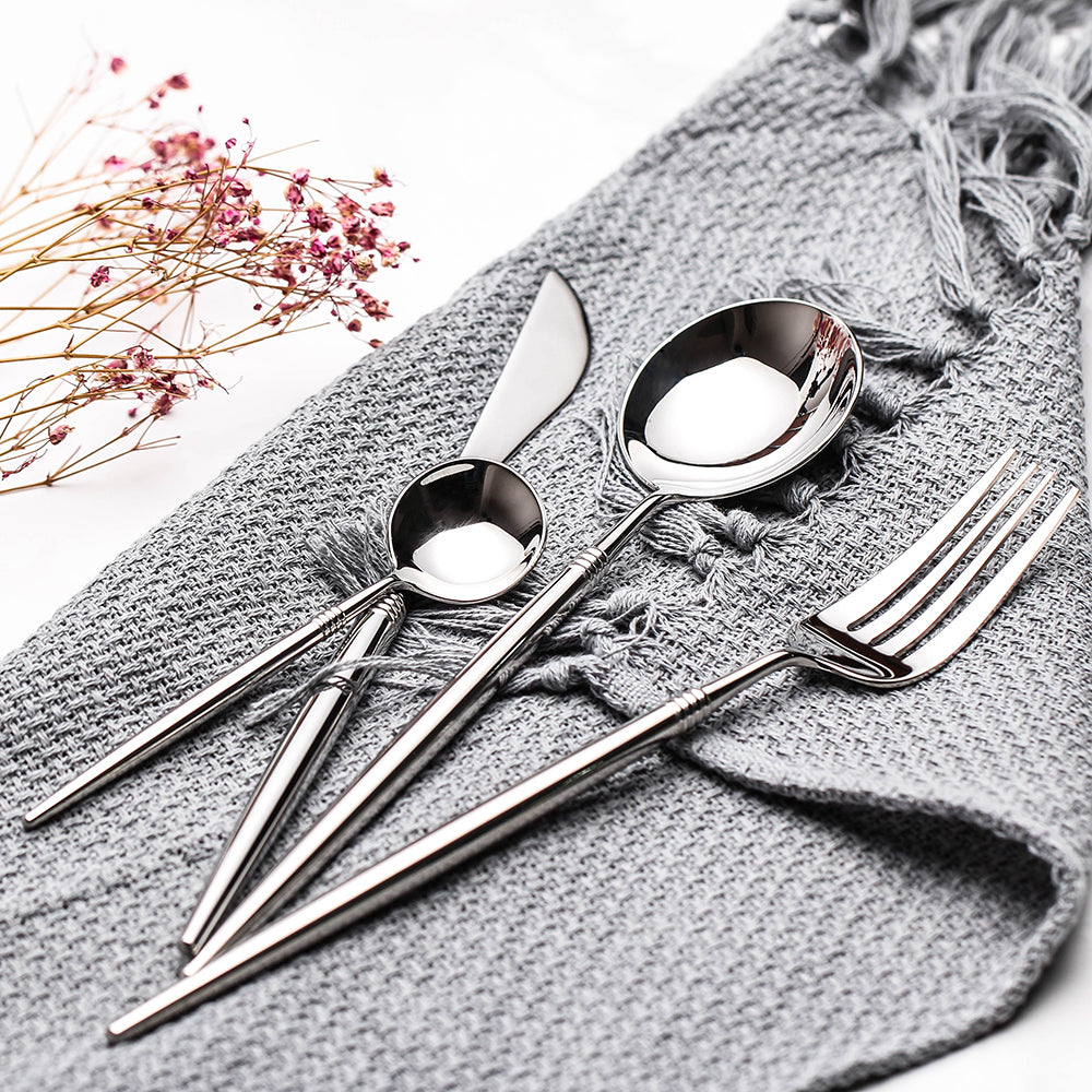 LEKOCH® 4 Pieces Silver Series  Cutlery-LF4019 - lekochshop