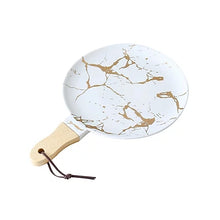 LEKOCH® Matte Marble Ceramic Pizza Plates - lekochshop
