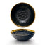 LEKOCH® Matte Gilt-Edged Black Ceramic Bowl - 350ml