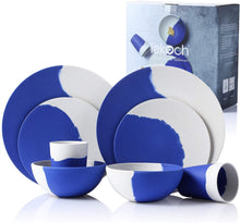 LEKOCH 8 Pieces Harmony Series Bio Bamboo Fiber Reusable Dinnerware Plates Set