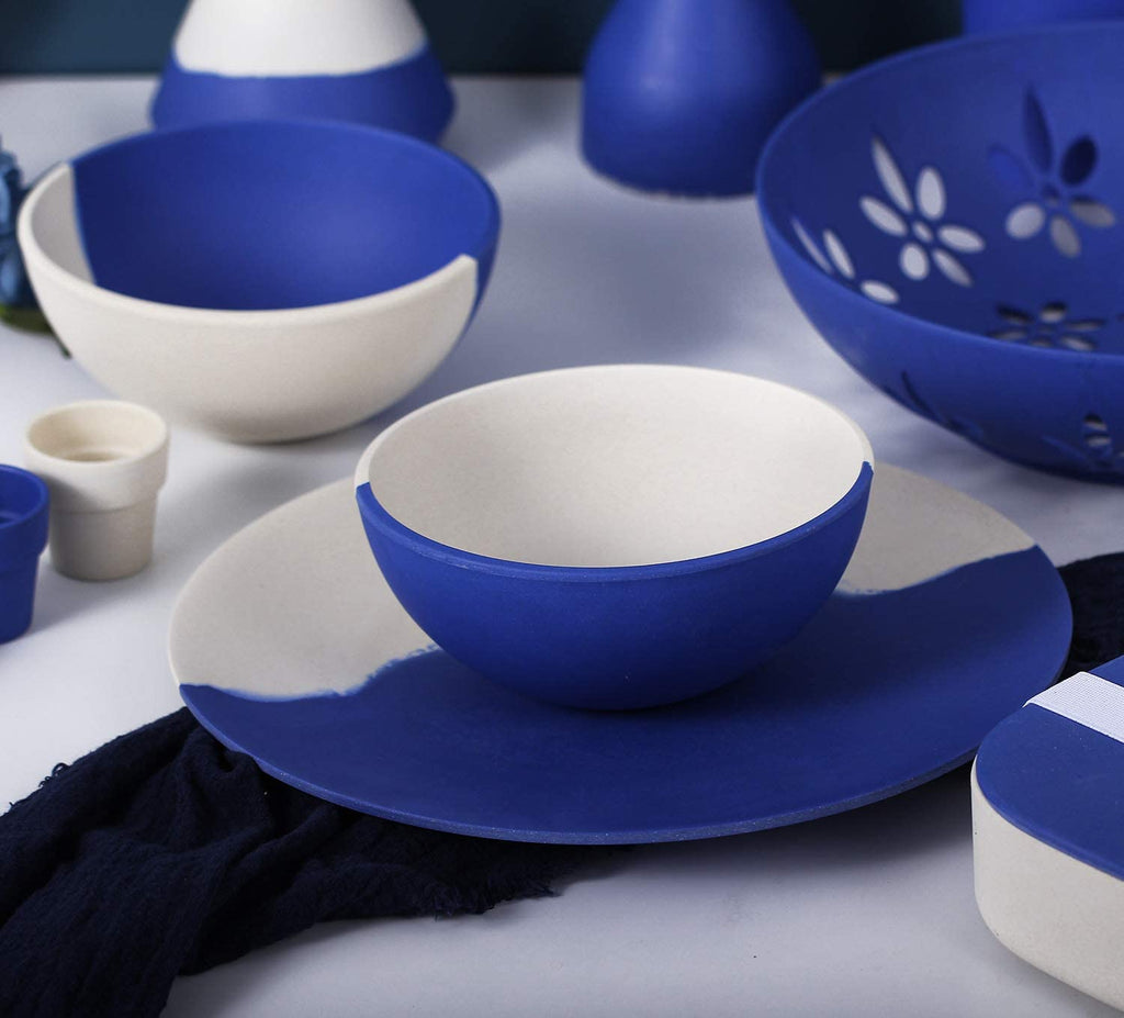 Lekoch Biodegradable Blue Coffee Cups Eco Friendly PLA Coffee Mugs Reusable