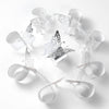 Lekoch 50 pcs Disposable Decorative 3D Butterfly Napkin Ring