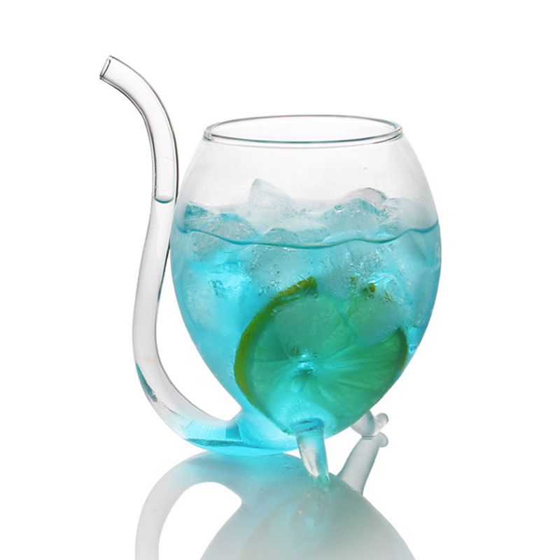 Whiskey Glass With Drinking Tube Straw - lekochshop