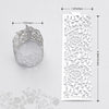 Lekoch 50pcs Disposable Rose Flower Paper Napkin Rings (Silver)