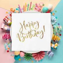 happy birthday  party napkins