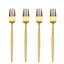 LEKOCH 7 Inches /18 cm Gold Stainless Steel Appetizer/Salad/Dessert Forks Set of 4
