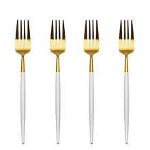 gold Stainless Steel Appetizer Forks 