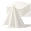 LEKOCH 50PCS Disposable White Paper Dinner Napkins, Linen Feel Airlaid Decorative Hand Towel Napkins for Birthday Party Wedding