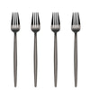 black Stainless Steel Appetizer Forks 