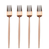 rose gold Stainless Steel Appetizer Forks 
