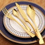 LEKOCH® 24 Pieces Stainless Steel Flatware Gold Cutlery Set for 6 Person