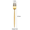 gold Stainless Steel Salad Foks 