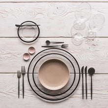 black Stainless Steel Salad Foks 