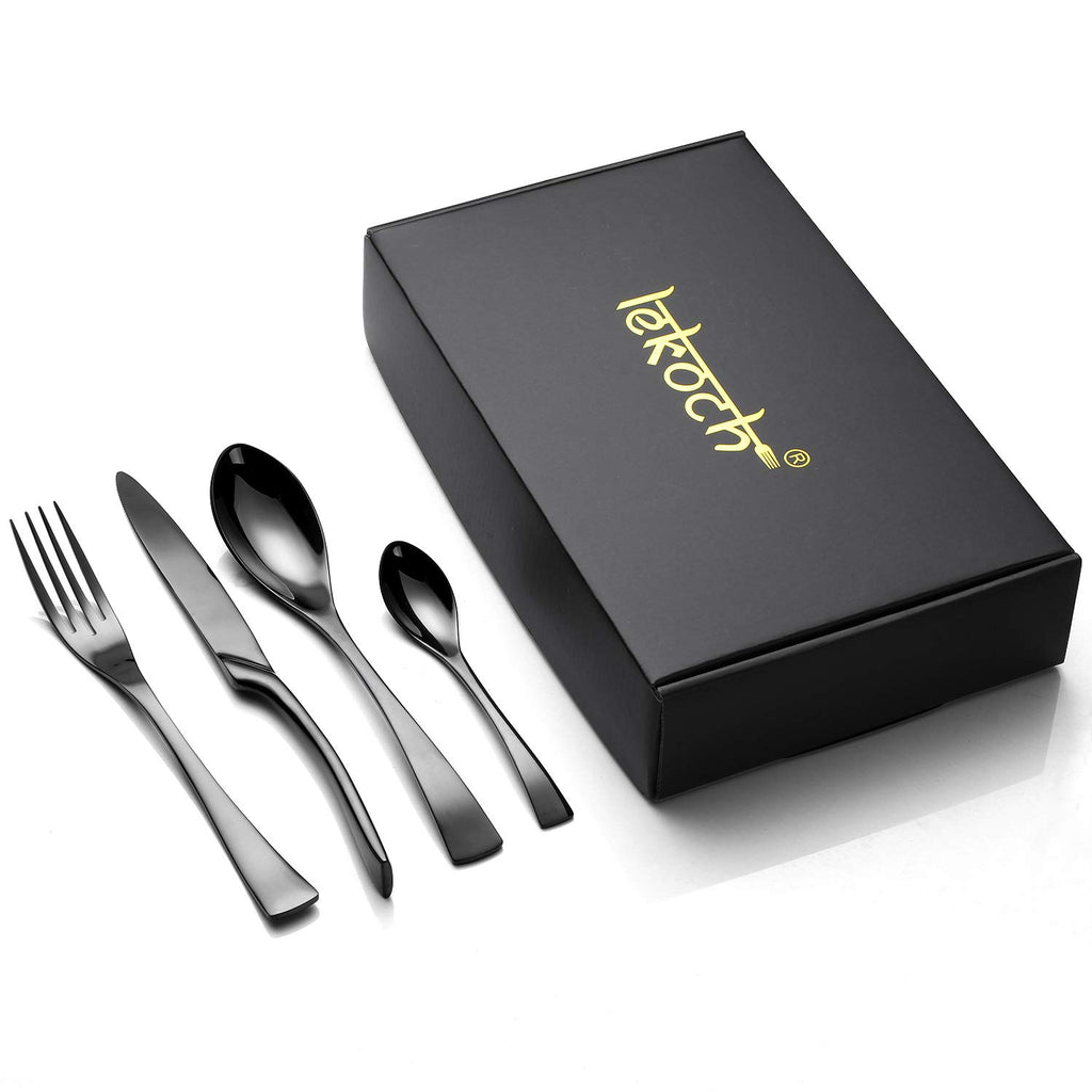 balck cutlery set