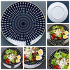 LEKOCH® 6 Pieces 8 /10 inch tableware Phnom penh geometry tableware ceramic Dinner Plate - lekochshop