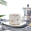Nordic style golden marble Coffee Cup Sets - lekochshop