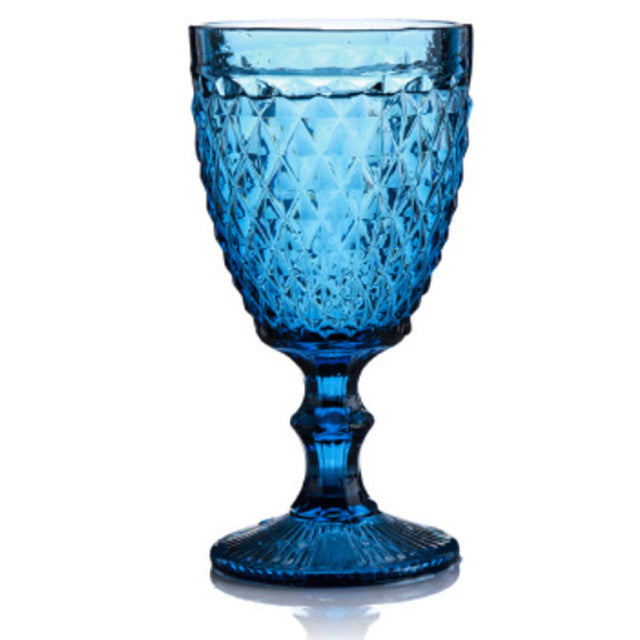 Vintage Relief Glass Cup - lekochshop