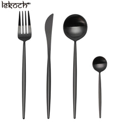 Matte newest Black Lux Shell Design Silverware